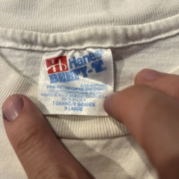 Vintage Hanes Pro Line Boats Pocket Single Stitched Made In USA Thrashed XL - Picture 5 of 9